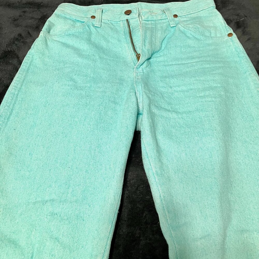 Vintage teal Wrangler jeans